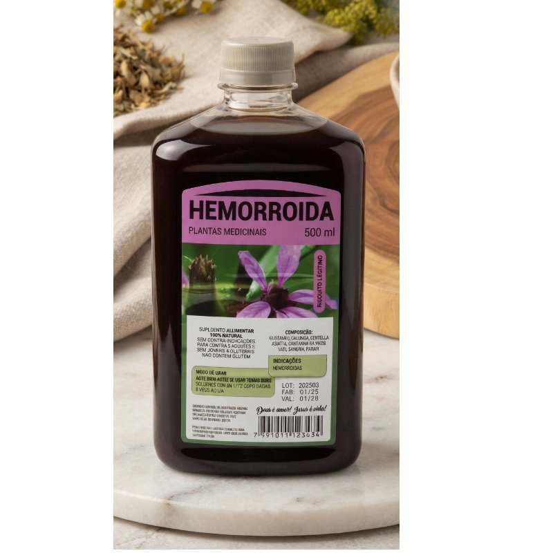 Composto Hemorroida 500ml – Plantas Medicinais