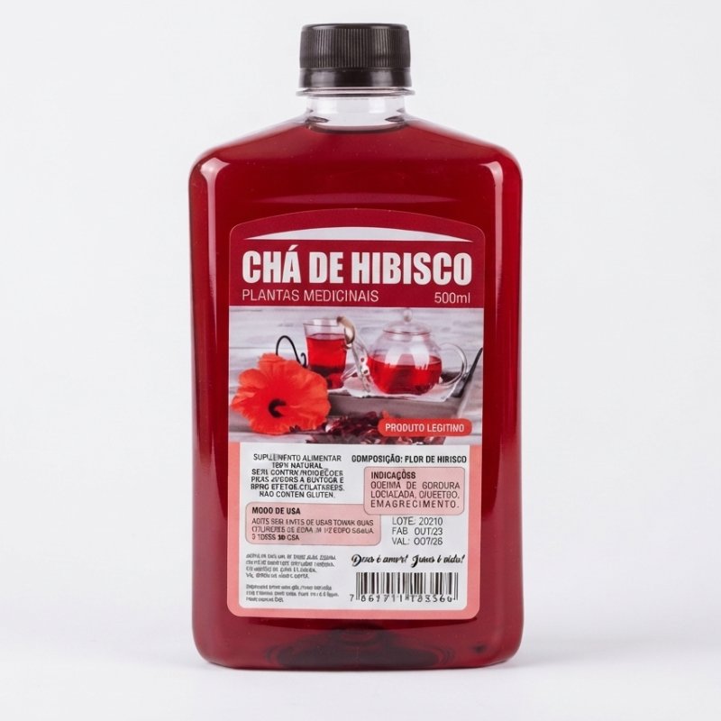 Chá de Hibisco 500ml – Plantas Medicinais