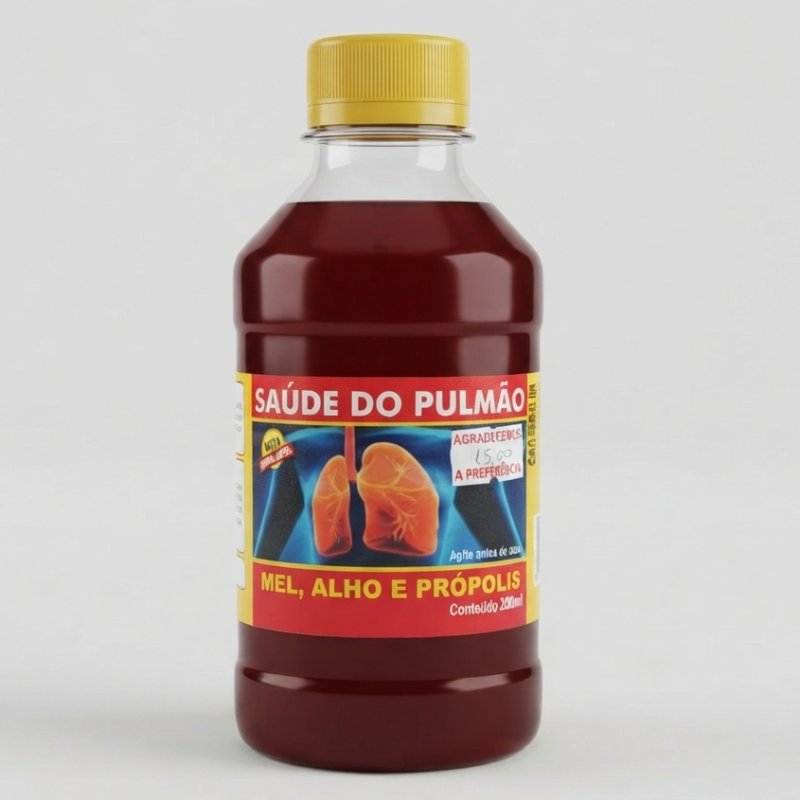 Composto Saúde do Pulmão 200ml – Mel, Alho e Própolis