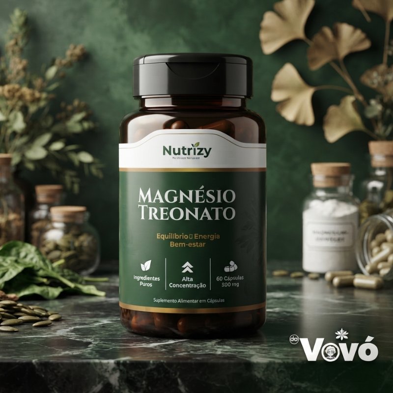 Magnésio L-Treonato 500mg 60 cápsulas