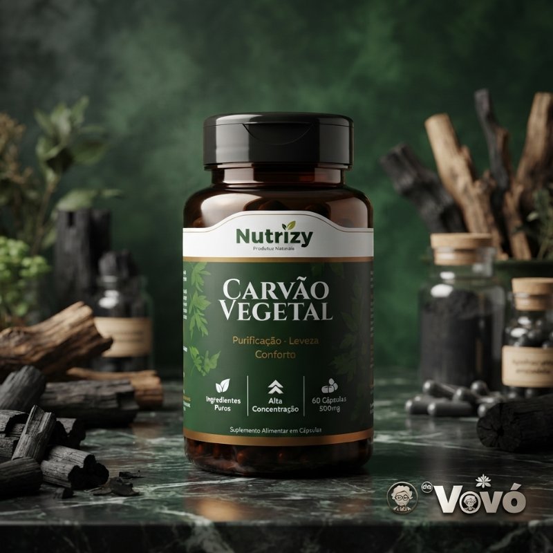 Carvão Vegetal 500mg 60 cápsulas